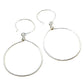 Halo Silver Hoop Earrings, Small