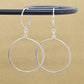 Halo Silver Hoop Earrings, Small