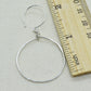 Halo Silver Hoop Earrings, Small