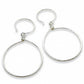 Halo Silver Hoop Earrings, Small