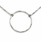 Halo Silver Circle Necklace