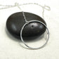 Halo Silver Circle Necklace