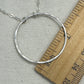 Halo Silver Circle Necklace