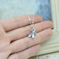 Ballet Slippers Charm Necklace in Sterling Silver