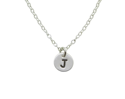 Min-I-Initials Sterling Silver Personalized Initial Necklace