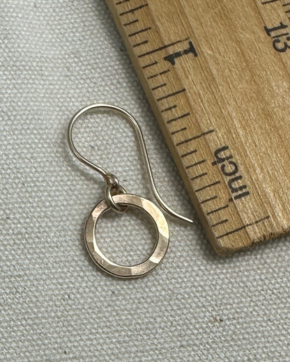 Joy Circle Gold Earrings - Cloverleaf Jewelry