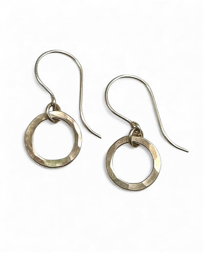 Joy Circle Gold Earrings - Cloverleaf Jewelry