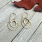 Joy Gold Double Circle Earrings