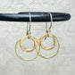 Joy Gold Double Circle Earrings