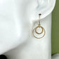 Joy Gold Double Circle Earrings