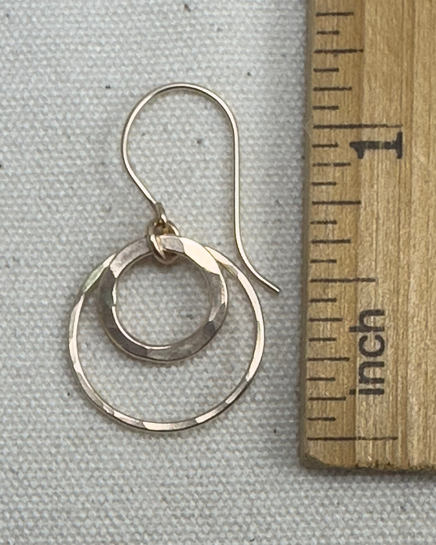 Joy Gold Double Circle Earrings