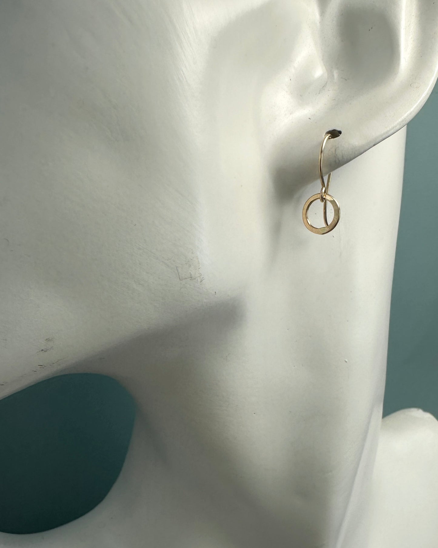 Joy Tiny Circle Gold Earrings