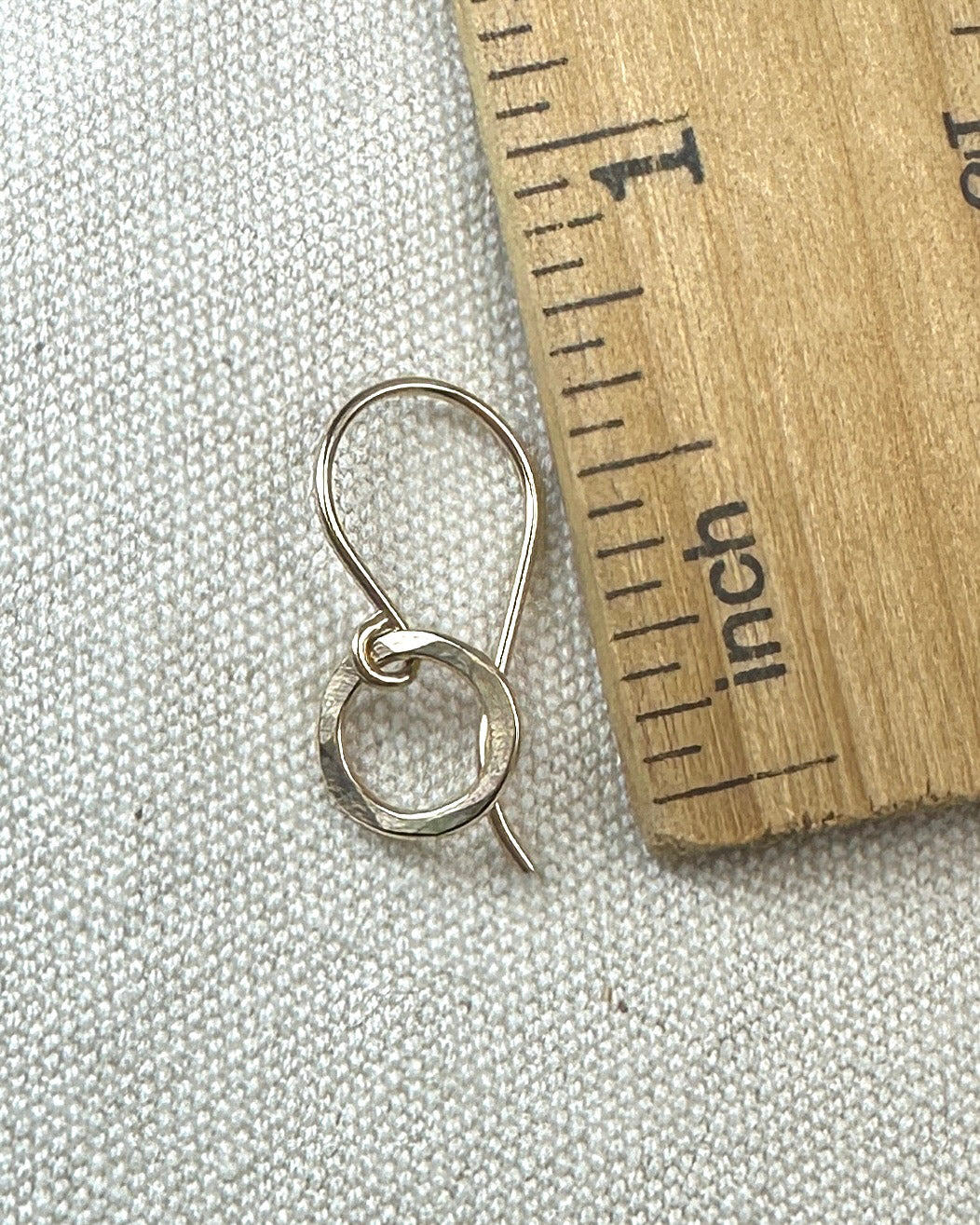Joy Tiny Circle Gold Earrings