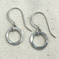 Joy Circle Silver Earrings