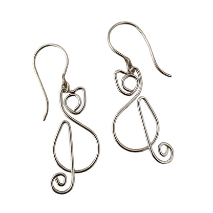 Kitschy Cats Silver Earrings - Cloverleaf Jewelry