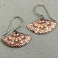 Fanfare Copper and Silver Earrings - Cloverleaf Jewelry