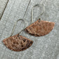 Fanfare Copper and Silver Earrings - Cloverleaf Jewelry