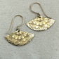 Fanfare Gold Earrings with Mandala Pattern - Cloverleaf Jewelry