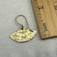 Fanfare Gold Earrings with Mandala Pattern - Cloverleaf Jewelry