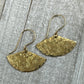 Fanfare Gold Earrings with Mandala Pattern - Cloverleaf Jewelry