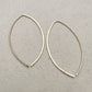 Petals Gold Open Hoop Earrings