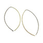 Petals Gold Open Hoop Earrings