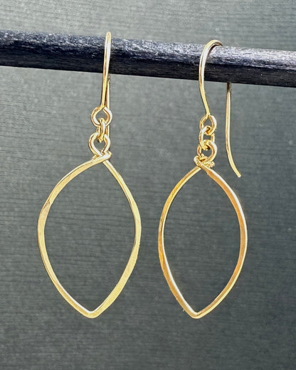 Petals Small Gold Earrings - Cloverleaf Jewelry