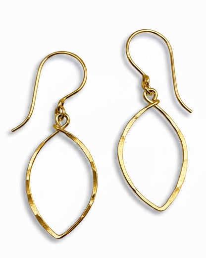 Petals Small Gold Earrings - Cloverleaf Jewelry