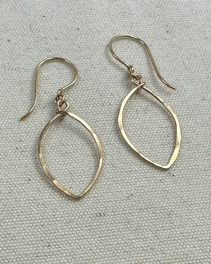 Petals Small Gold Earrings - Cloverleaf Jewelry