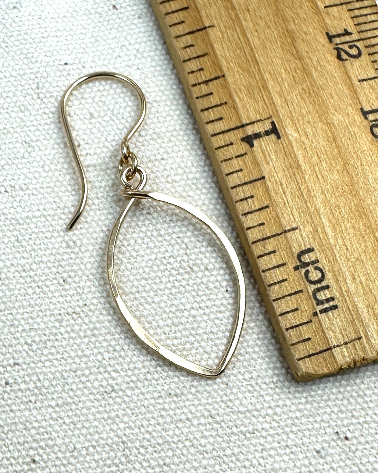 Petals Small Gold Earrings - Cloverleaf Jewelry