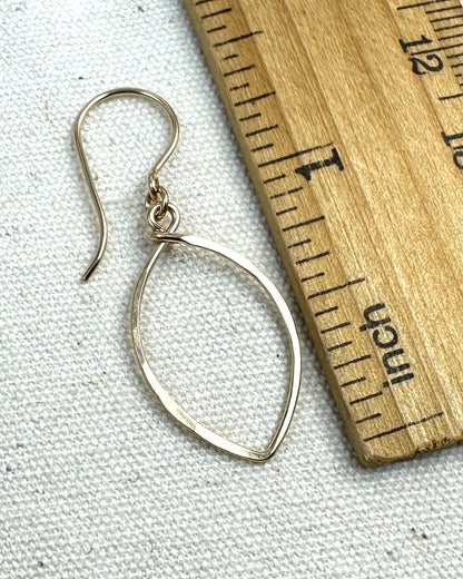 Petals Small Gold Earrings - Cloverleaf Jewelry