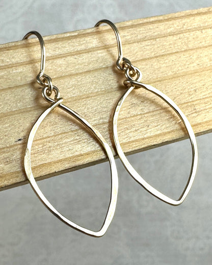 Petals Small Gold Earrings - Cloverleaf Jewelry