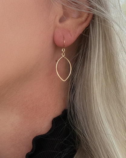 Petals Small Gold Earrings - Cloverleaf Jewelry