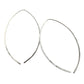 Petals Silver Open Hoop Earrings