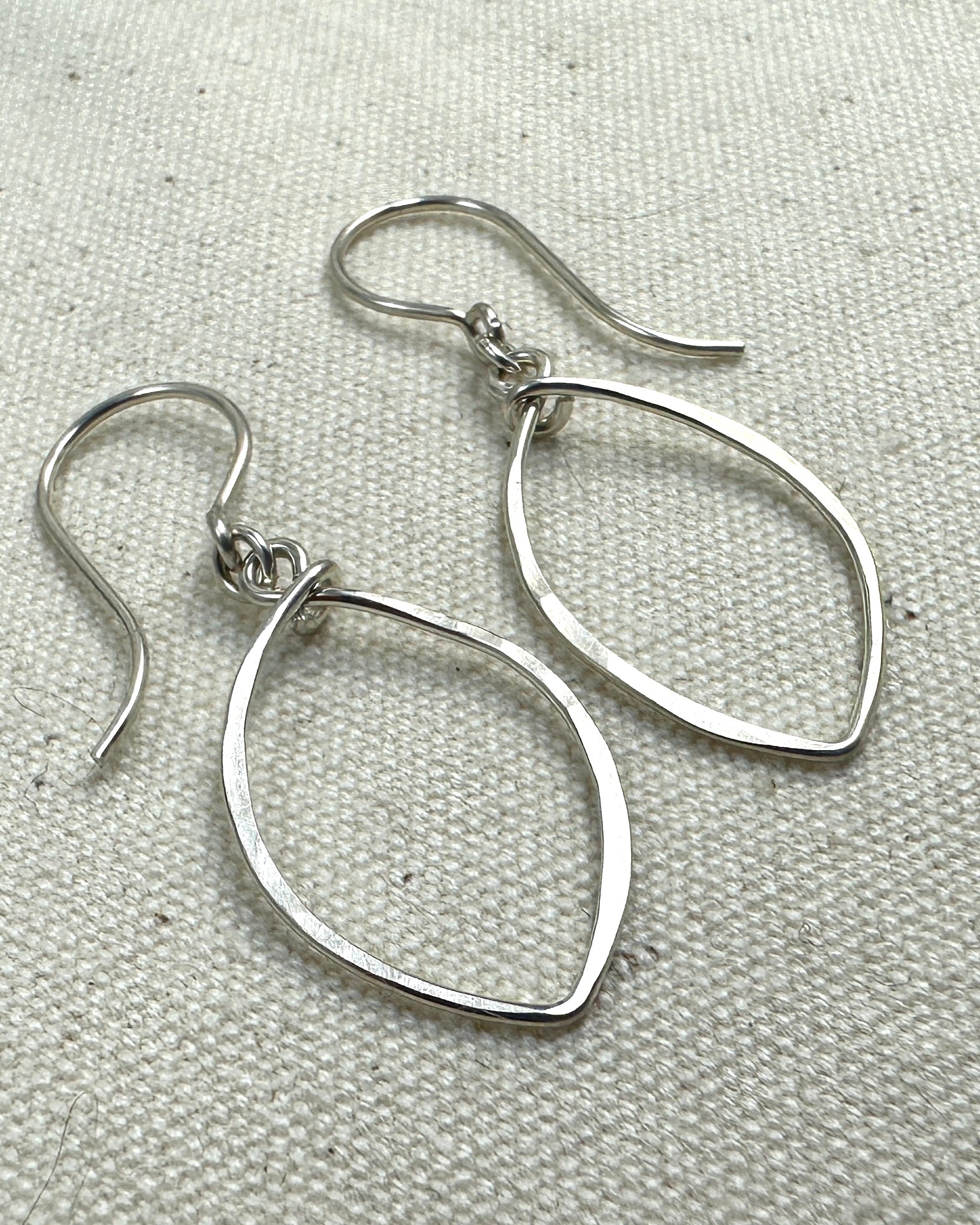 Petals Small Silver Earrings - Cloverleaf Jewelry