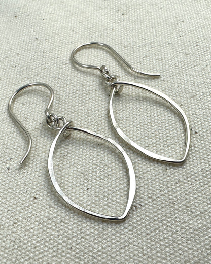 Petals Small Silver Earrings - Cloverleaf Jewelry