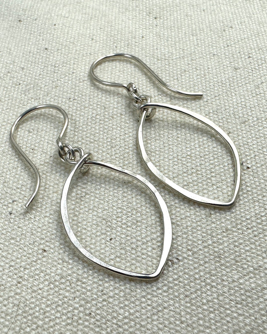 Petals Small Silver Earrings - Cloverleaf Jewelry