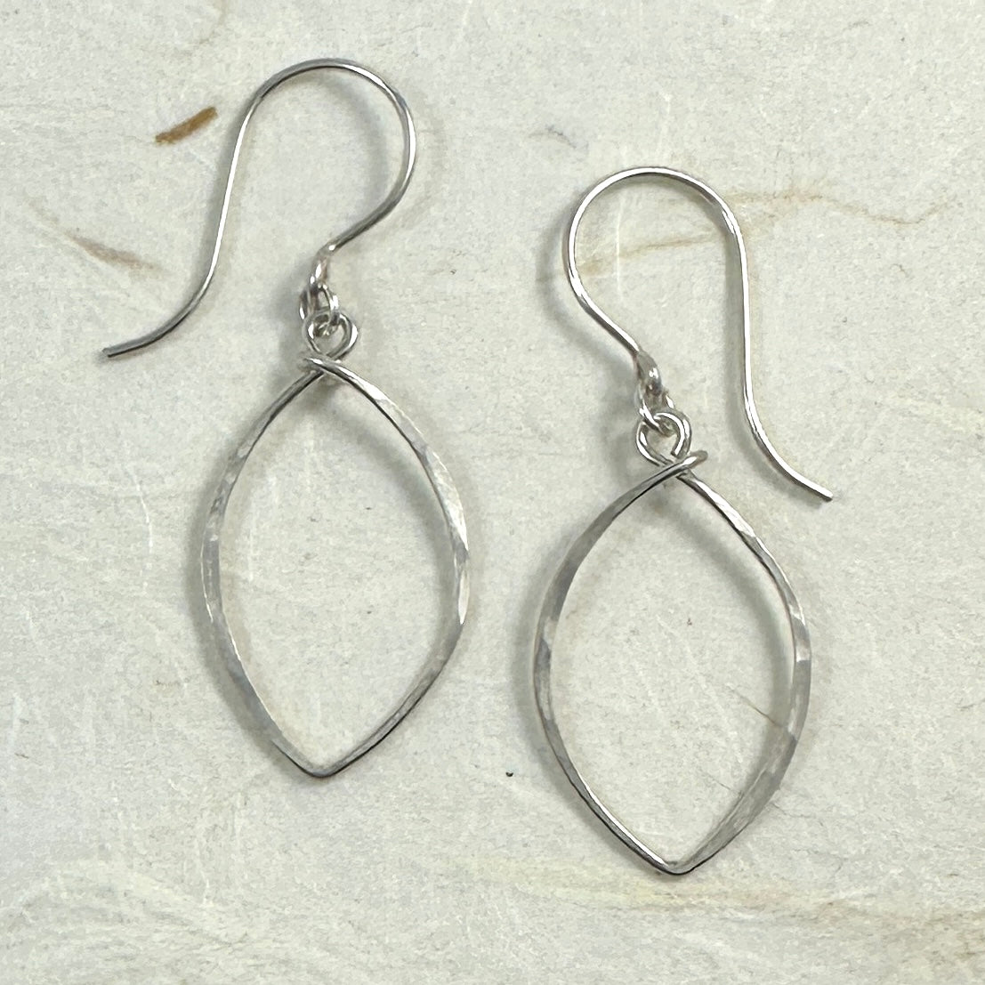 Petals Small Silver Earrings - Cloverleaf Jewelry