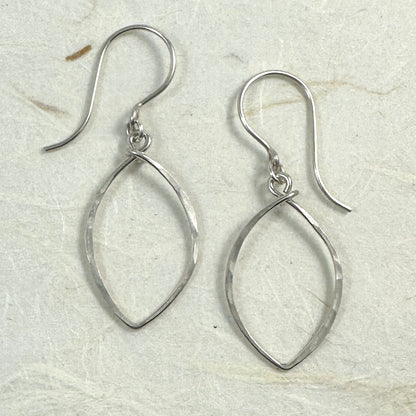 Petals Small Silver Earrings - Cloverleaf Jewelry