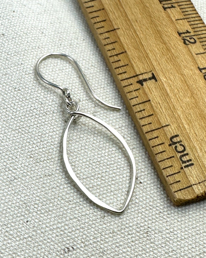 Petals Small Silver Earrings - Cloverleaf Jewelry