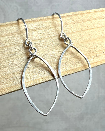 Petals Small Silver Earrings - Cloverleaf Jewelry