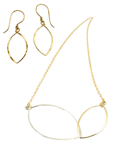 Petals Gold Jewelry Gift Set