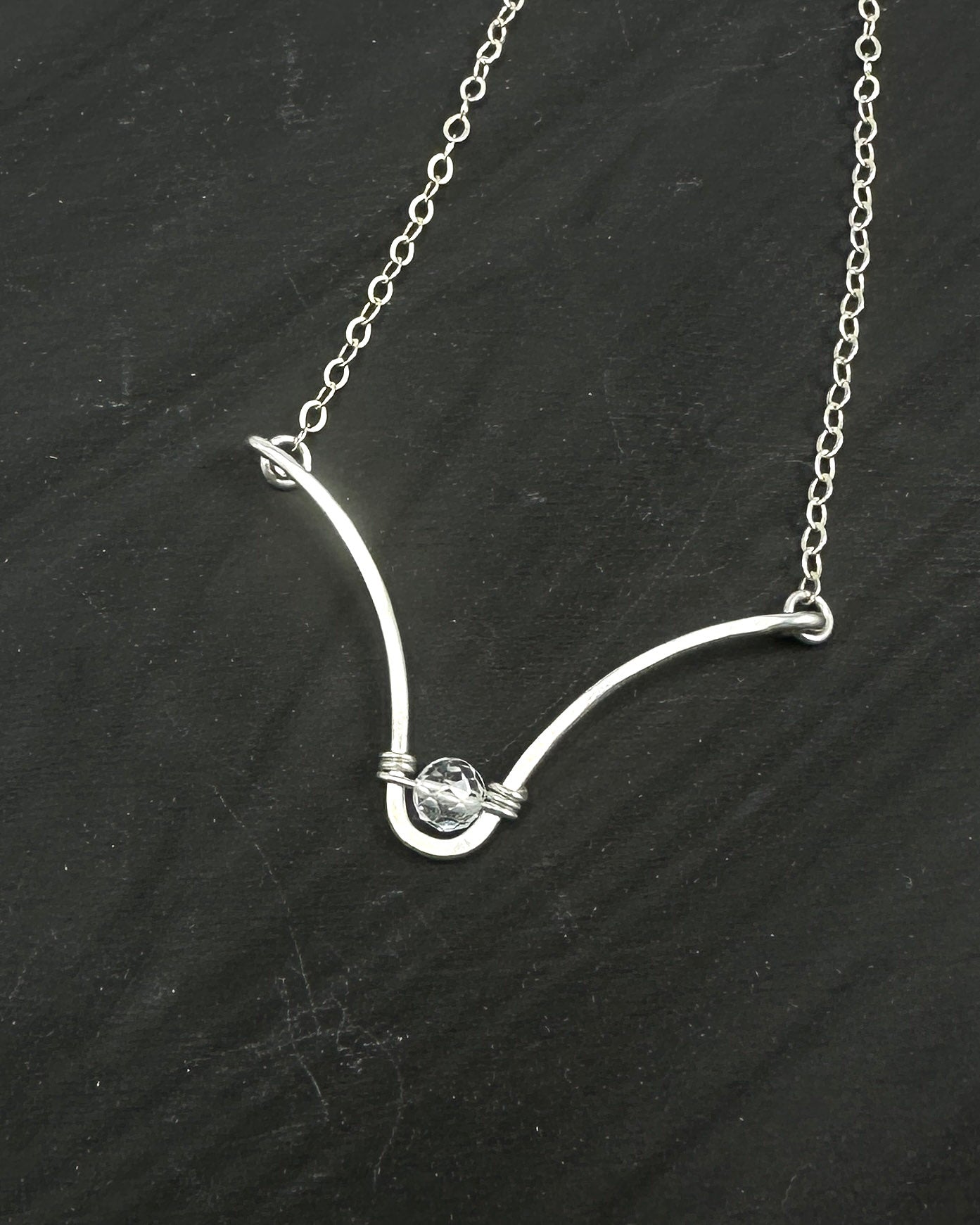 Soul Silver Gemstone Necklace