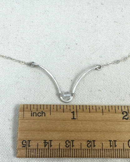 Soul Silver Gemstone Necklace - Cloverleaf Jewelry