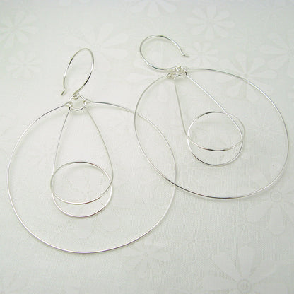 Tesla Silver Earrings - Cloverleaf Jewelry