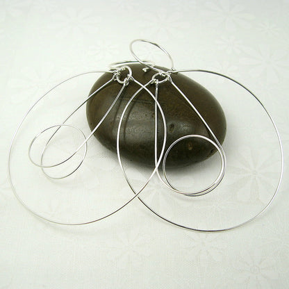 Tesla Silver Earrings - Cloverleaf Jewelry
