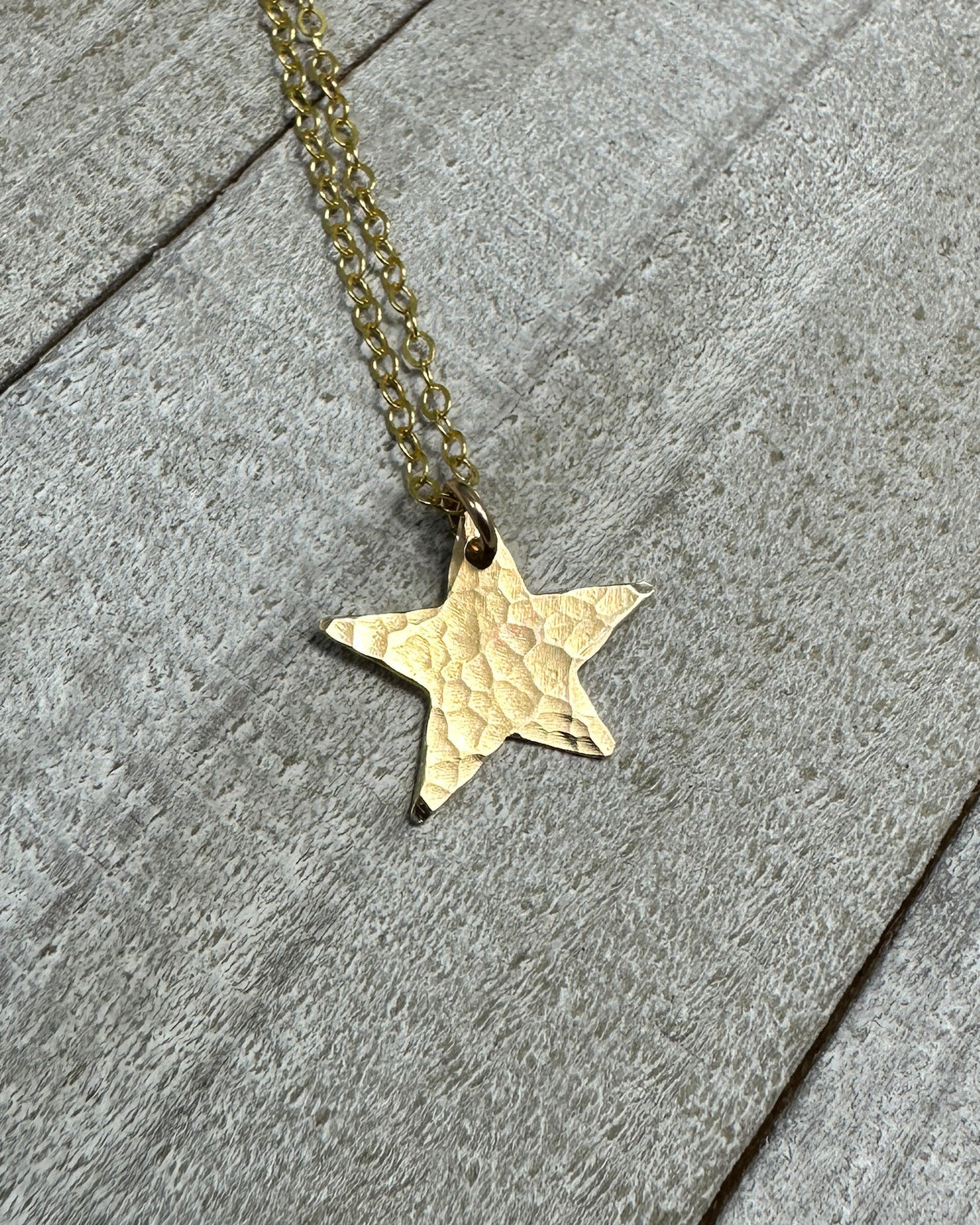 Wish Gold Star Necklace