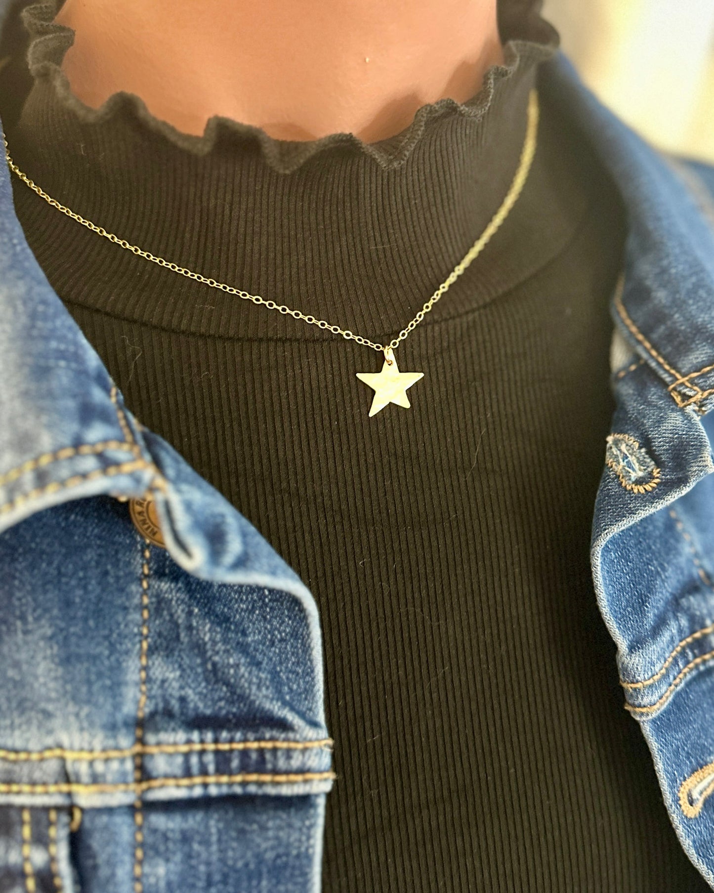 Wish Gold Star Necklace