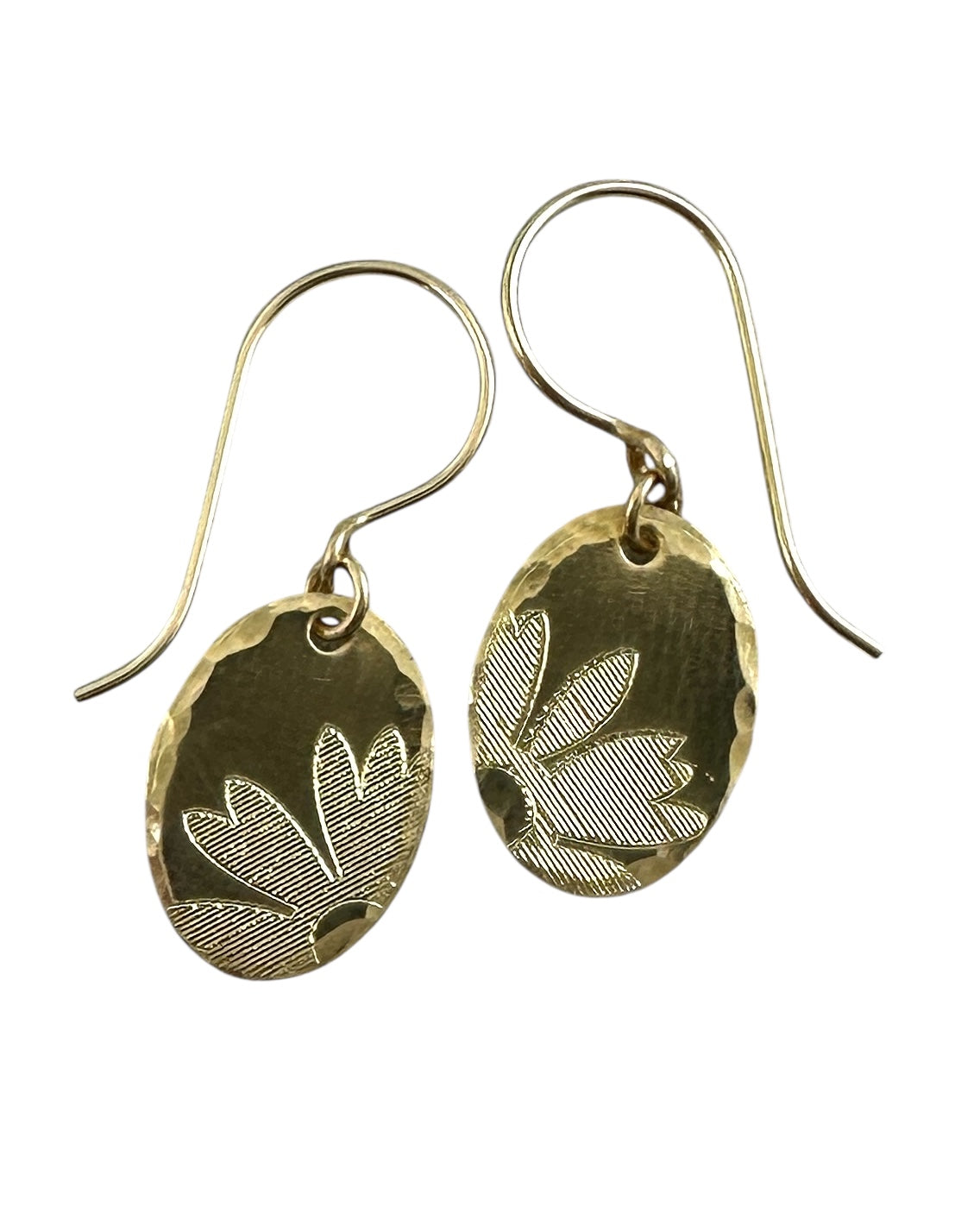 Floral Gold Earrings - Cloverleaf Jewelry