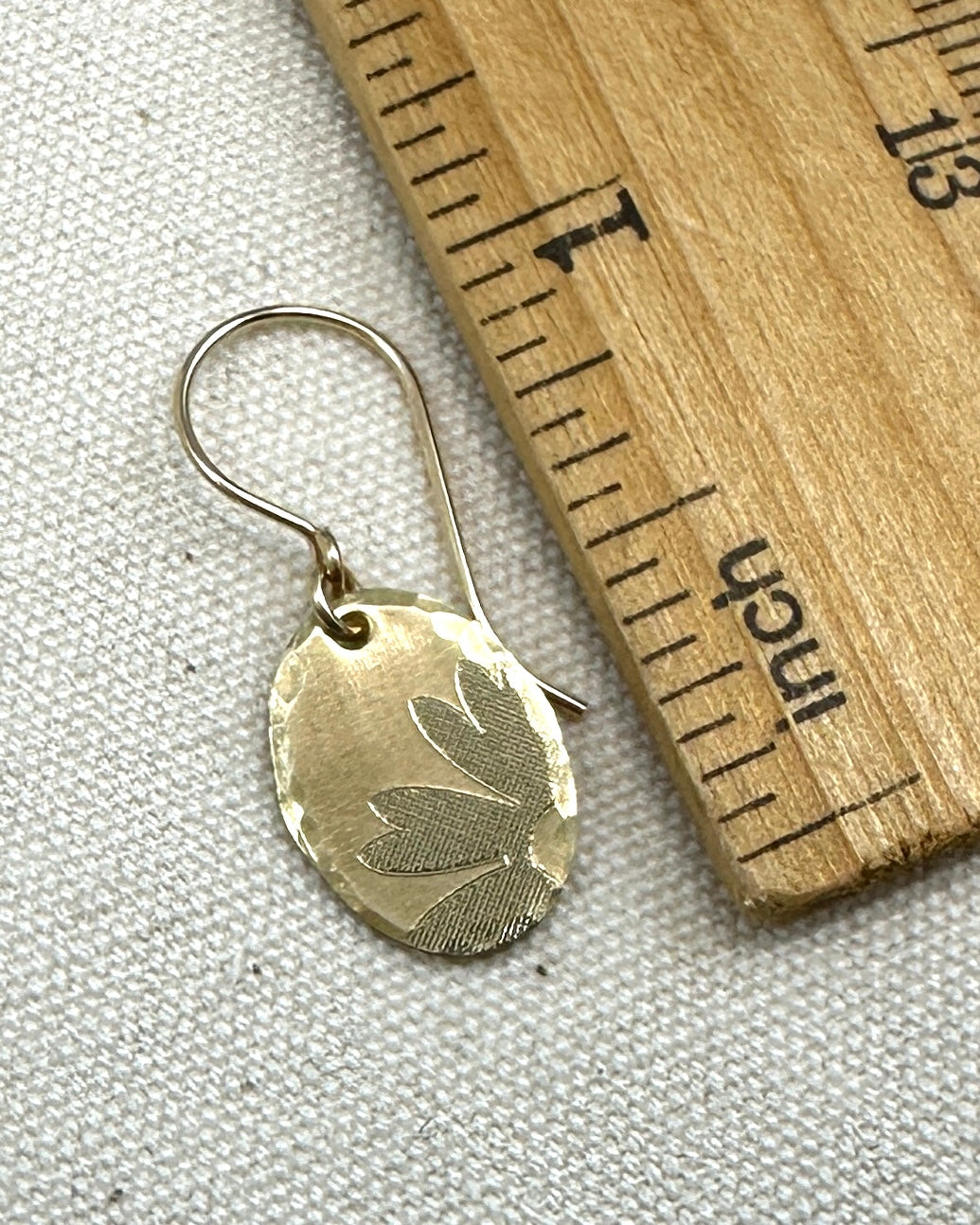 Floral Gold Earrings - Cloverleaf Jewelry